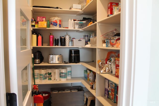 view of pantry