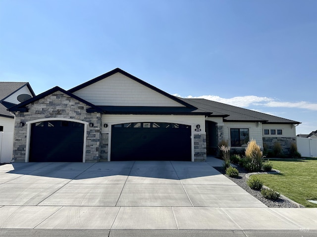 view of front of house featuring a garage