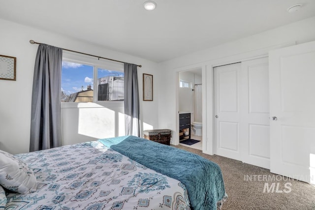 1930 Poplar Ave, Twin Falls, ID 83301 - bedroom with carpet floors, connected bathroom, and a closet