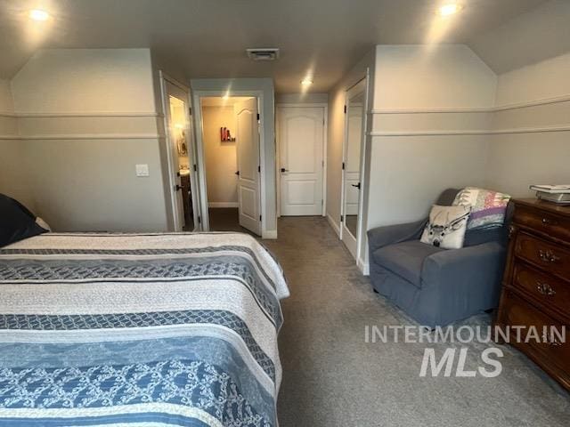 1128 30th St, Lewiston, ID 83501 - carpeted bedroom with vaulted ceiling