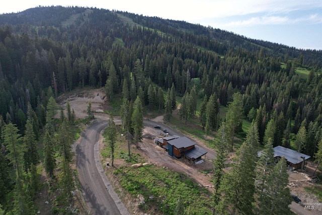 112 N Loop, New Meadows, ID 83654 - aerial overview of property's location featuring a forest and mountains