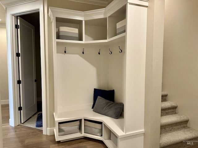 2280 N Burnam Ave, Star, ID 83669 - mudroom with dark wood-type flooring and baseboards