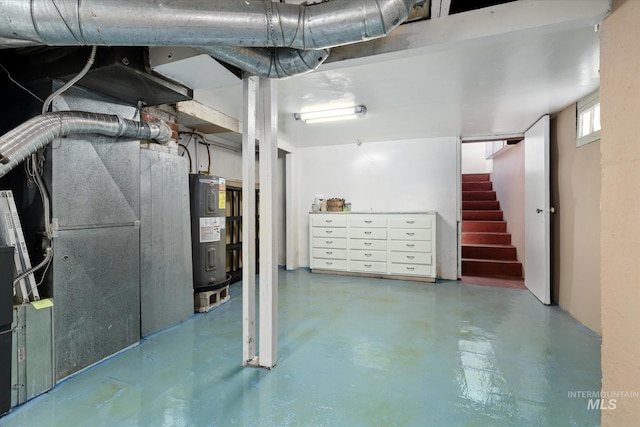 1806 N 28th St, Boise, ID 83703 - basement with water heater and stairway