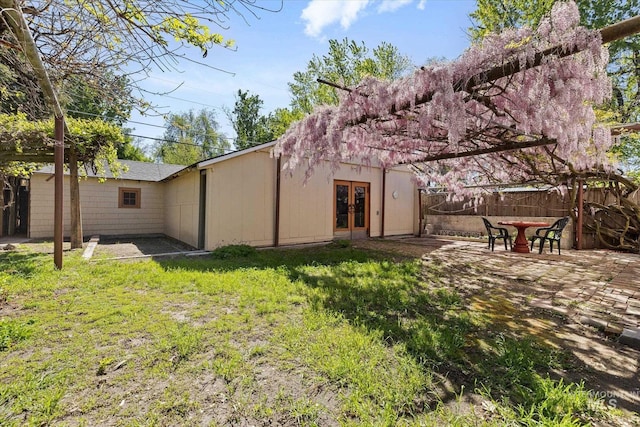 1806 N 28th St, Boise, ID 83703 - back of house featuring french doors and a patio area