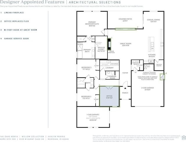 6139 W Burnt Sage Dr, Meridian, ID 83646 - floor plan