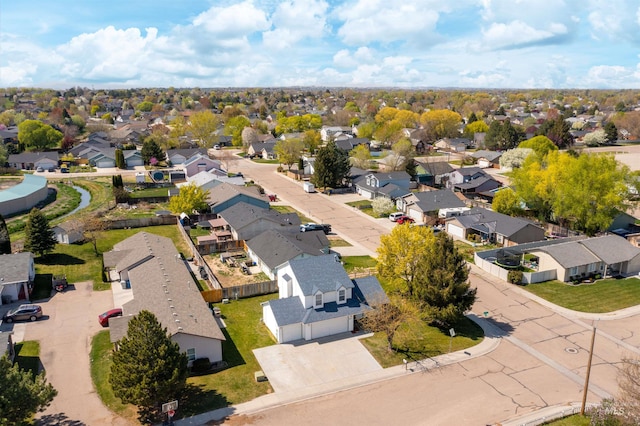 bird's eye view featuring a residential view