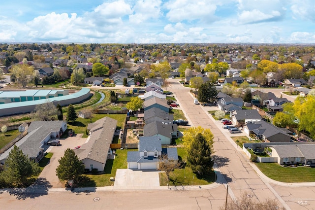 bird's eye view featuring a residential view