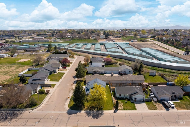 aerial view featuring a residential view