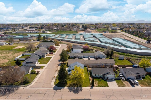 aerial view featuring a residential view