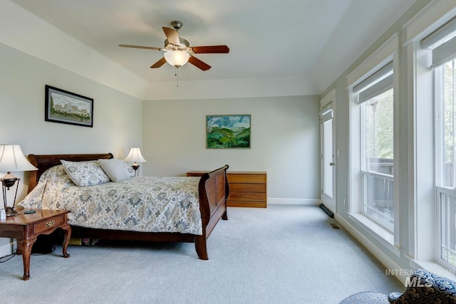 16089 N Basin Way, Boise, ID 83714 - bedroom featuring light carpet, access to outside, ceiling fan, and baseboards