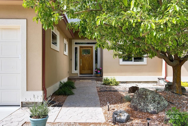 16089 N Basin Way, Boise, ID 83714 - entrance to property featuring a garage and stucco siding