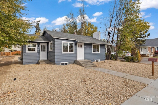 view of front of home