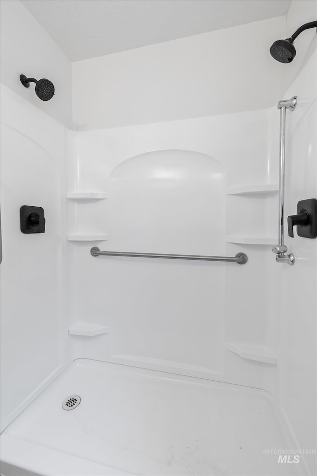 bathroom featuring walk in shower