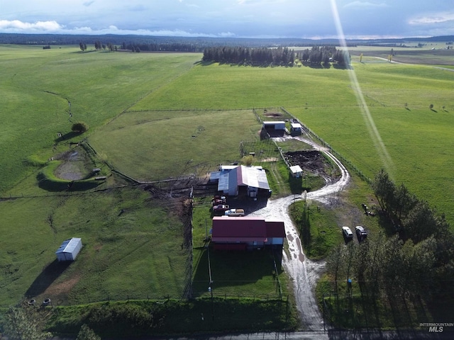 1585 Woodside Rd, Winchester, ID 83555 - aerial view of property and surrounding area with rural landscape and a pastoral area