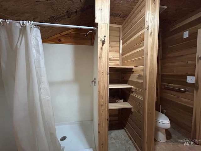 1585 Woodside Rd, Winchester, ID 83555 - bathroom with toilet and a stall shower