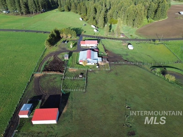 1585 Woodside Rd, Winchester, ID 83555 - aerial view of property and surrounding area featuring rural landscape and a pastoral area
