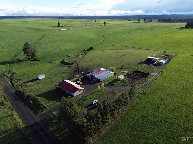 1585 Woodside Rd, Winchester, ID 83555 - aerial view of property and surrounding area featuring rural landscape and agricultural land