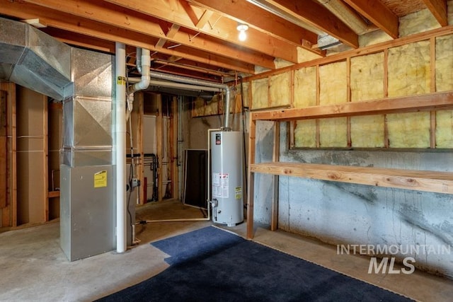 943 Colt Rd, Moscow, ID 83843 - unfinished basement with gas water heater
