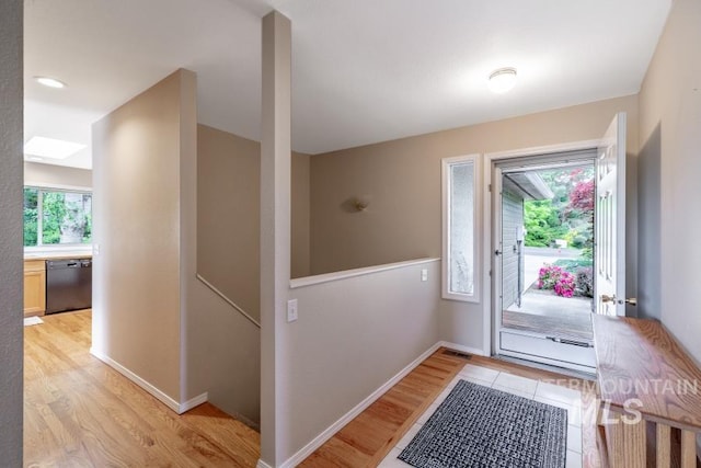 943 Colt Rd, Moscow, ID 83843 - foyer featuring light wood-style flooring and baseboards