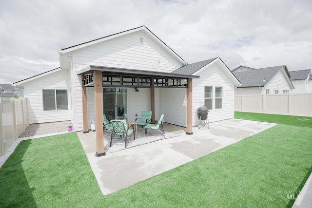 6073 W Mikonos St, Meridian, ID 83646 - back of house with a patio area