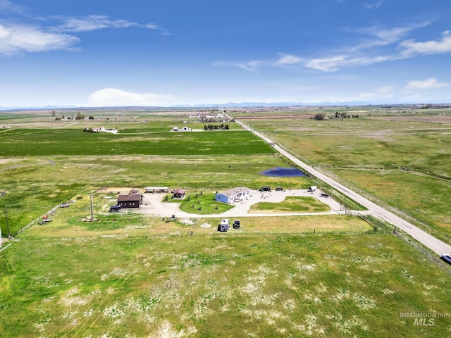 aerial view featuring a rural view