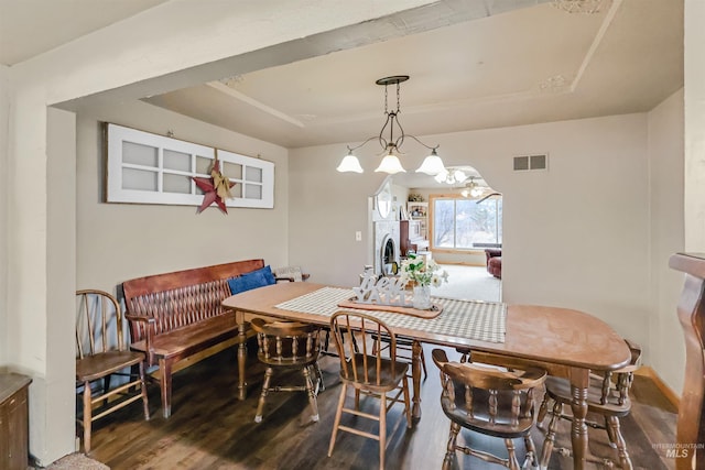 dining room featuring hardwood / wood-style floors