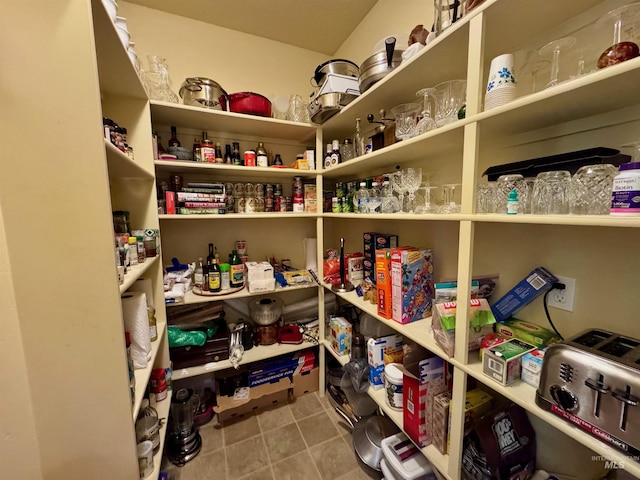 view of storage area