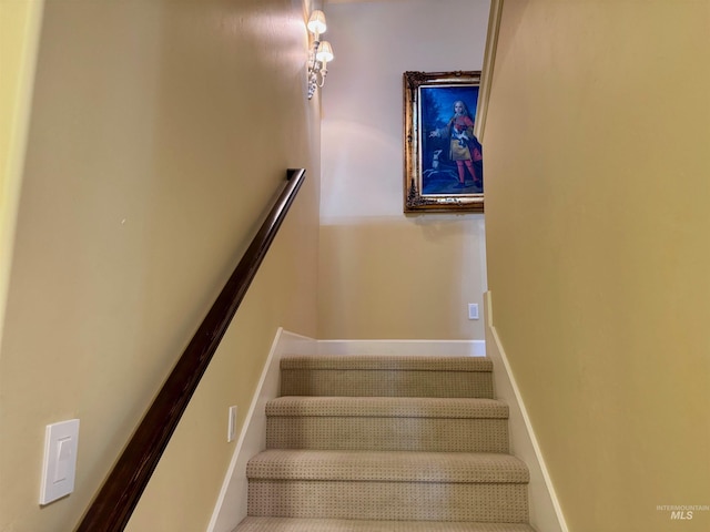 view of stairs