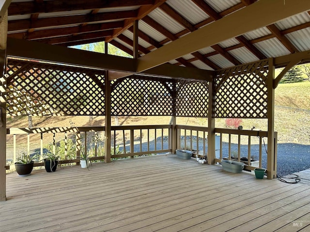 view of wooden terrace