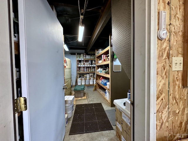 view of storage