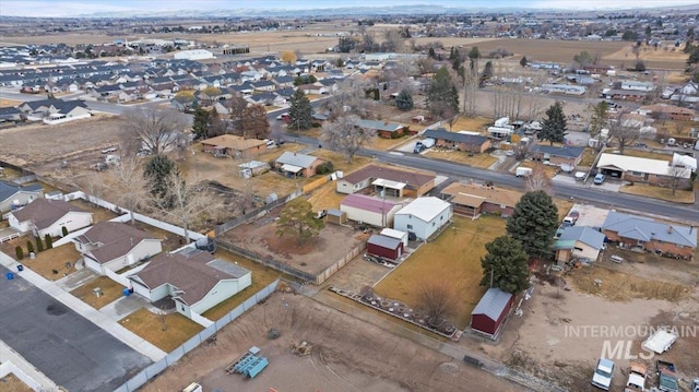 drone / aerial view featuring a residential view