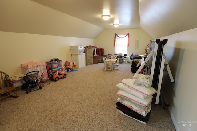 810 Pine St, Filer, ID 83328 - rec room with carpet floors and lofted ceiling