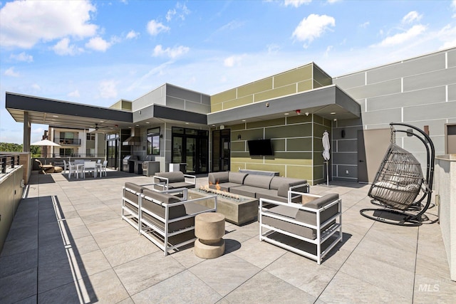 3928 E Haystack St Unit 2-208, Boise, ID 83716 - view of patio / terrace featuring outdoor lounge area