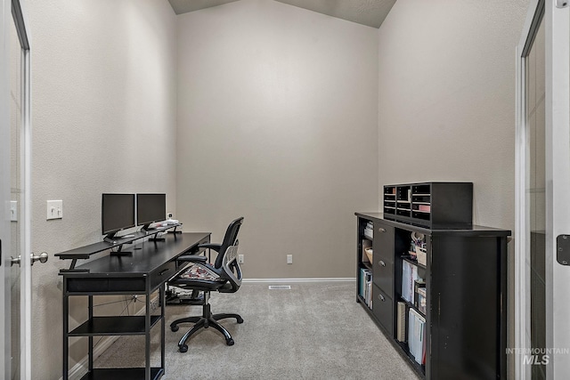 3401 S Murlo Way, Meridian, ID 83642 - office space with carpet floors, baseboards, and a textured wall