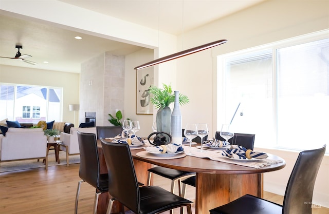 1038 E Fleetwood Ct, Boise, ID 83706 - dining space with recessed lighting and light wood-style floors
