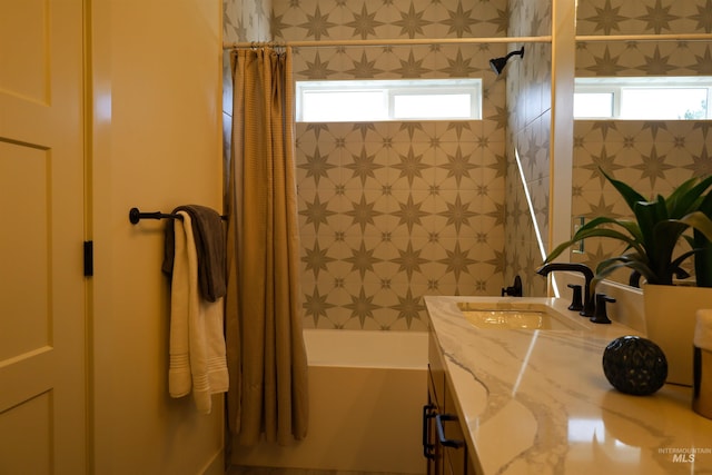 1038 E Fleetwood Ct, Boise, ID 83706 - full bath with vanity and shower / bathtub combination with curtain