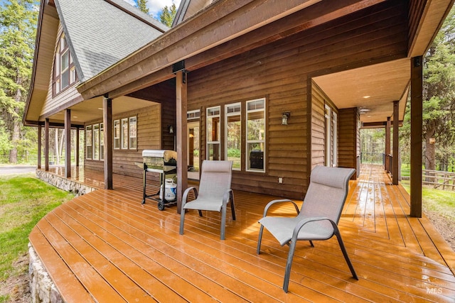 14199 Franklin Rd, Mccall, ID 83638 - view of wooden porch