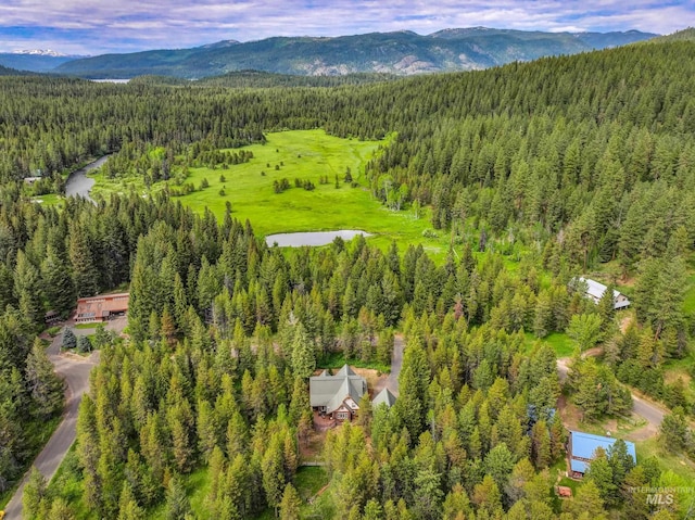 14199 Franklin Rd, Mccall, ID 83638 - aerial view of a forest and a mountain backdrop