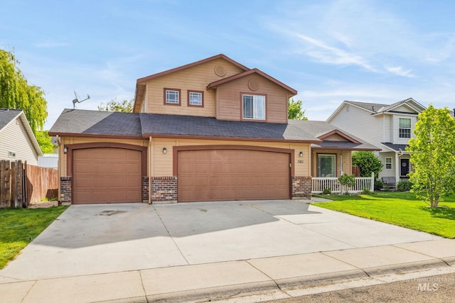 5101 Barkley Way, Caldwell, ID 83607 - multi unit property featuring brick siding, driveway, an attached garage, and a garage