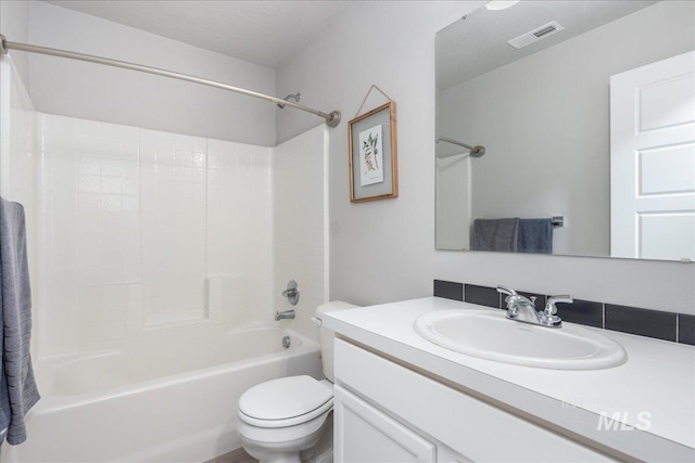 5144 W W Grand Rapids Dr, Meridian, ID 83646 - bathroom with toilet,  shower combination, and vanity