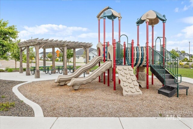 5144 W W Grand Rapids Dr, Meridian, ID 83646 - community jungle gym featuring a pergola