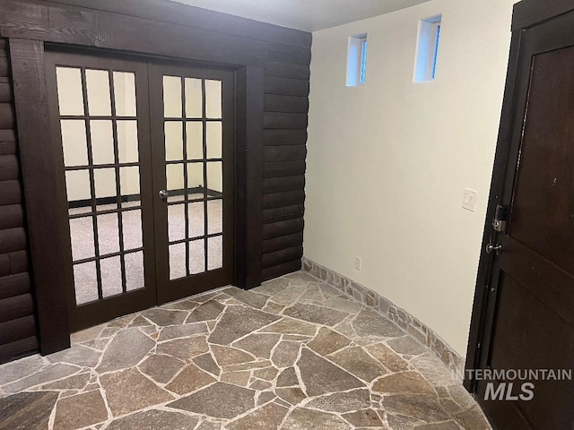 doorway featuring french doors