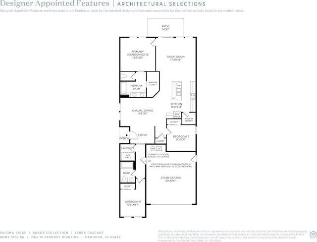 1266 W Regency Ridge Dr, Meridian, ID 83642 - room layout