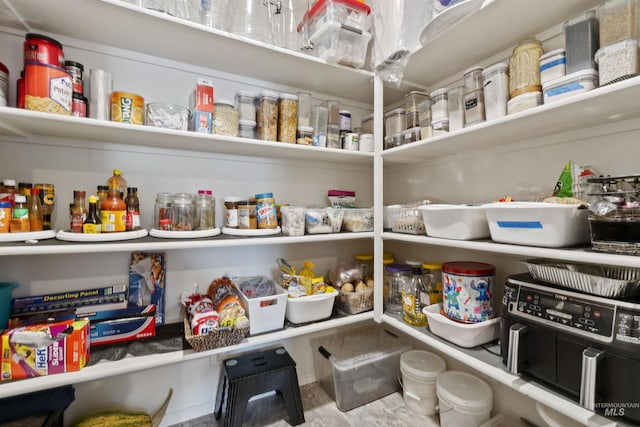 view of pantry