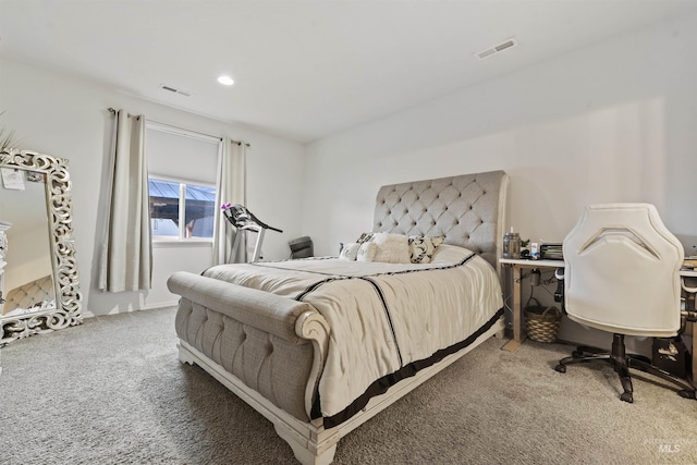 bedroom featuring carpet flooring