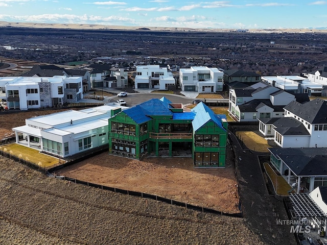 drone / aerial view featuring a residential view