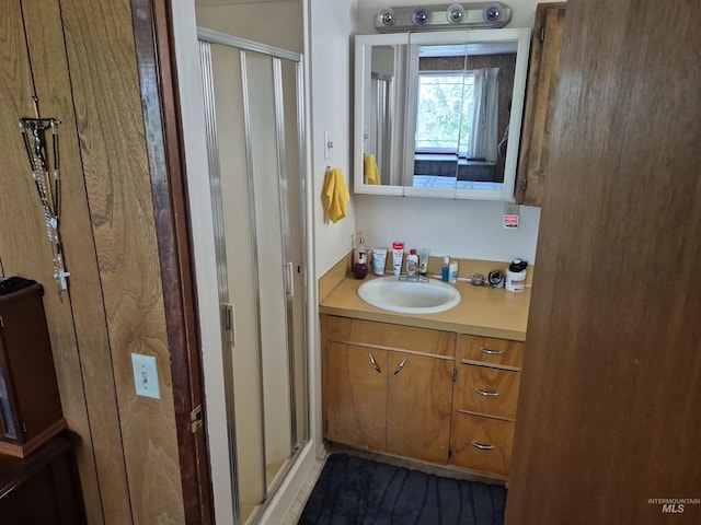 802 Foster Ave, Cottonwood, ID 83522 - full bath with vanity and a shower stall