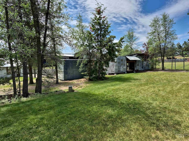802 Foster Ave, Cottonwood, ID 83522 - view of yard with an outbuilding