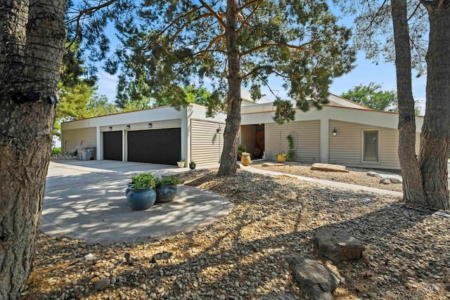 modern home with a garage