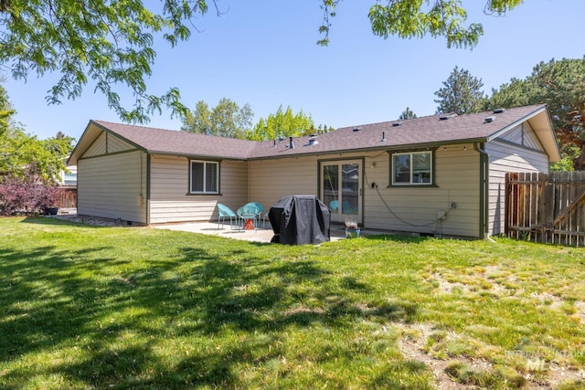 3929 N Shamrock Ave, Boise, ID 83713 - back of house with a patio area and crawl space